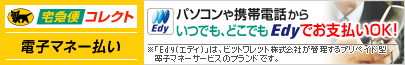 宅急便コレクト パソコン・携帯払い 電子マネー(Edy)